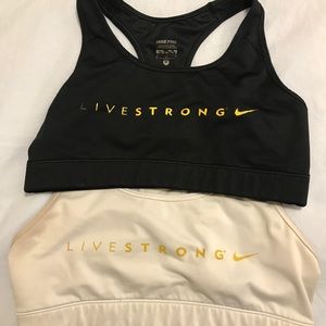 Livestrong sports bras!